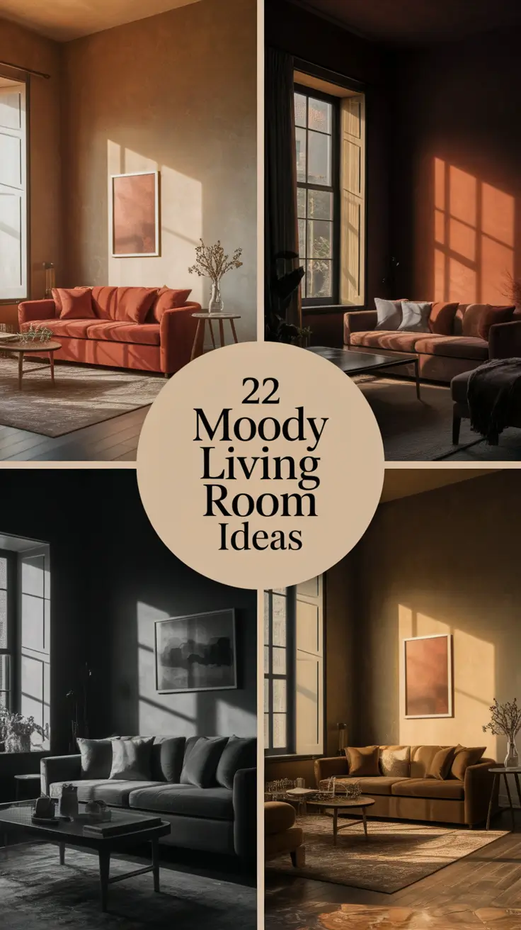 22 Moody Living Room Ideas: Dramatic Designs for a Sophisticated Home