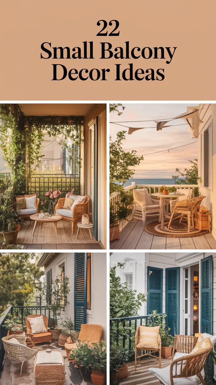 22 Beautiful Small Balcony Decor Ideas to Transform Your Tiny Space