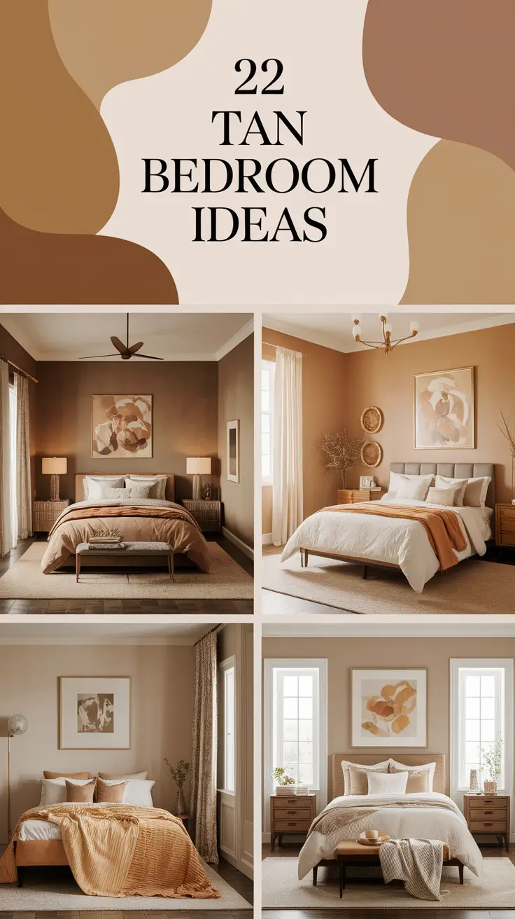 22 Tan Bedroom Ideas: Beautiful Designs with Neutral Tones and Accents