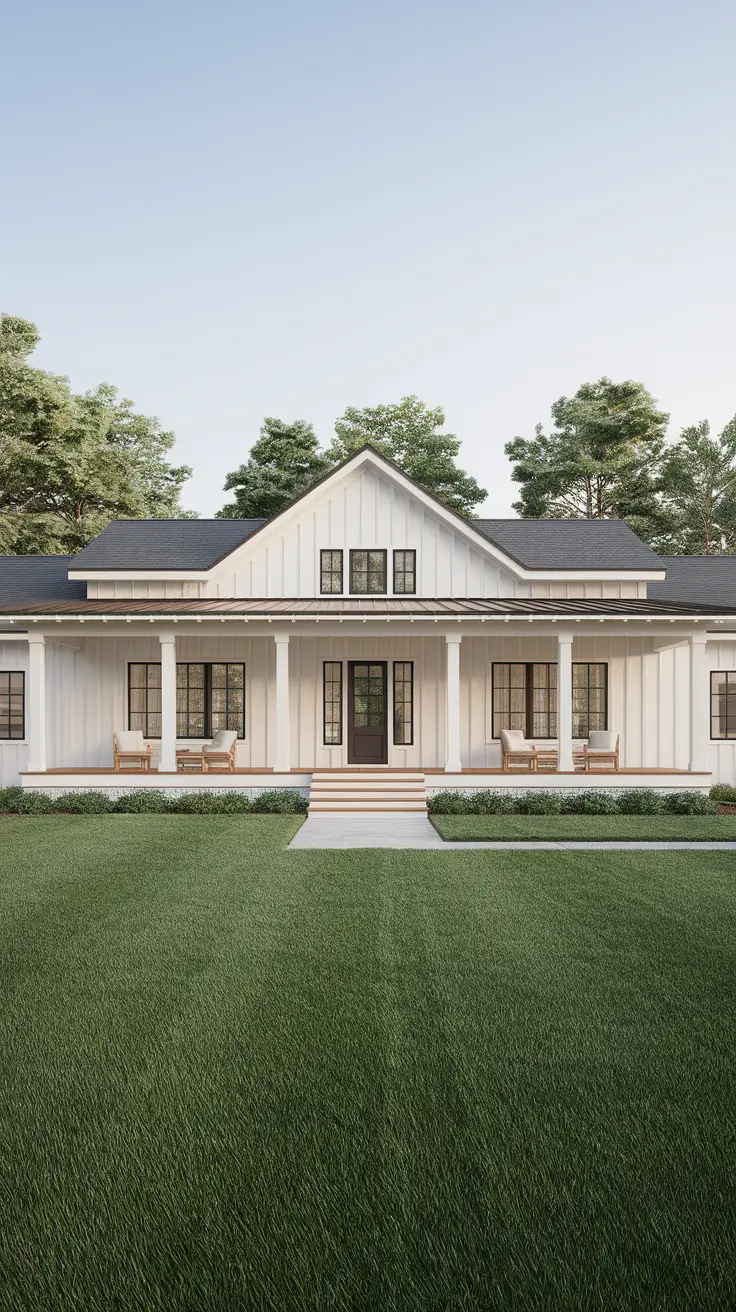21 Modern Farmhouse Exterior Ideas: A Perfect Blend of Rustic Charm and Modern Elegance