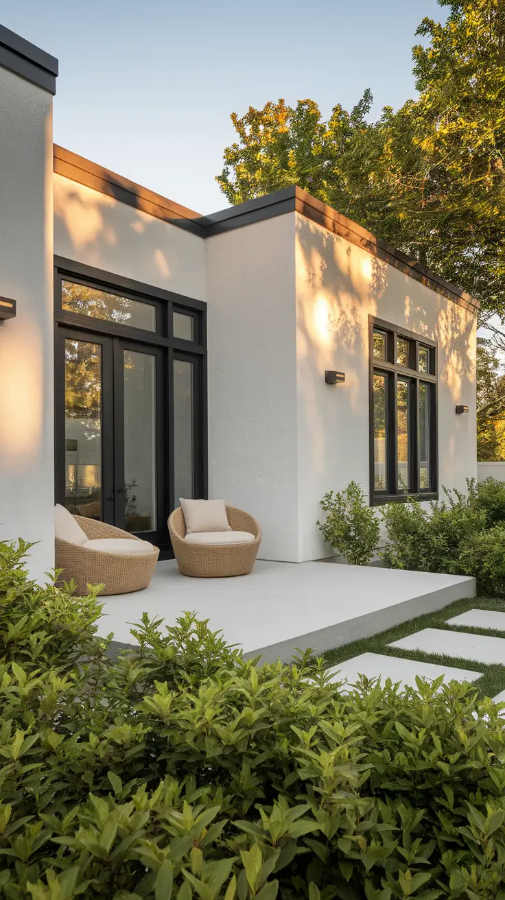 21 White Exterior House Ideas That Elevate Curb Appeal With Style and Contrast