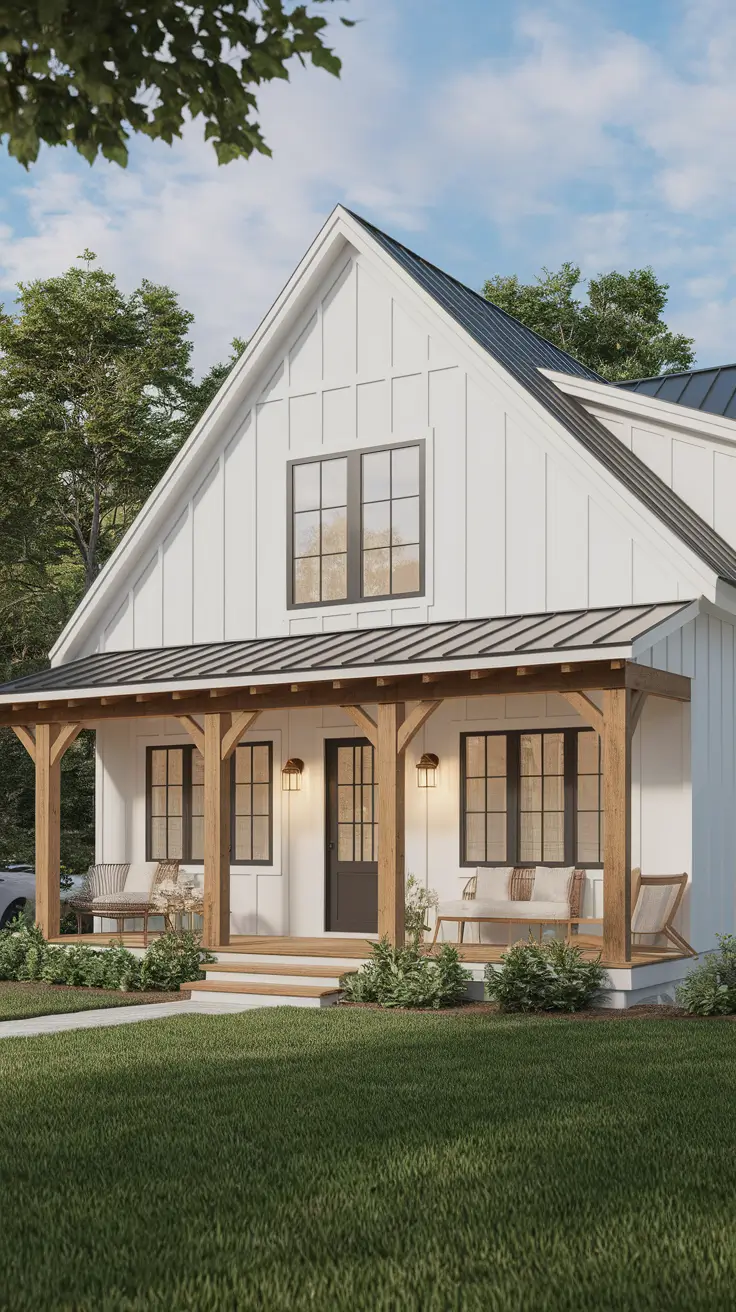 21 White Exterior House Ideas That Elevate Curb Appeal With Style and Contrast