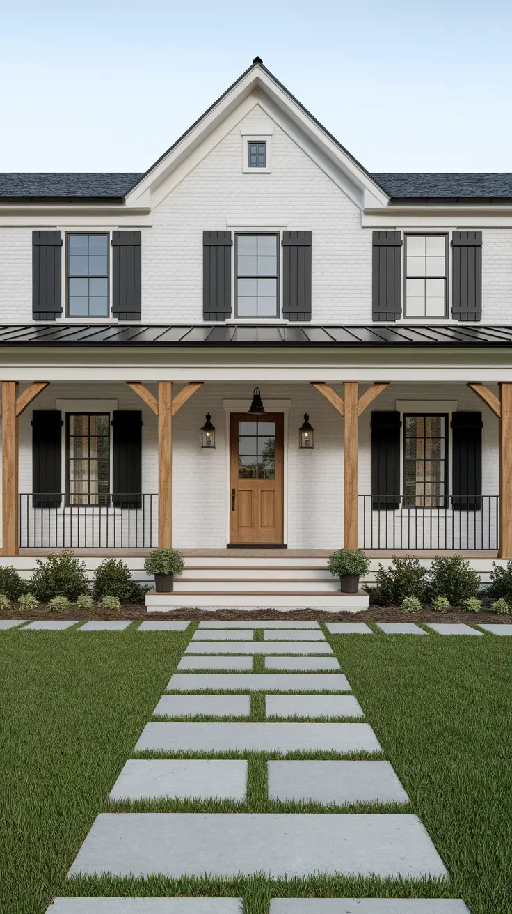 21 Modern Farmhouse Exterior Ideas: A Perfect Blend of Rustic Charm and Modern Elegance