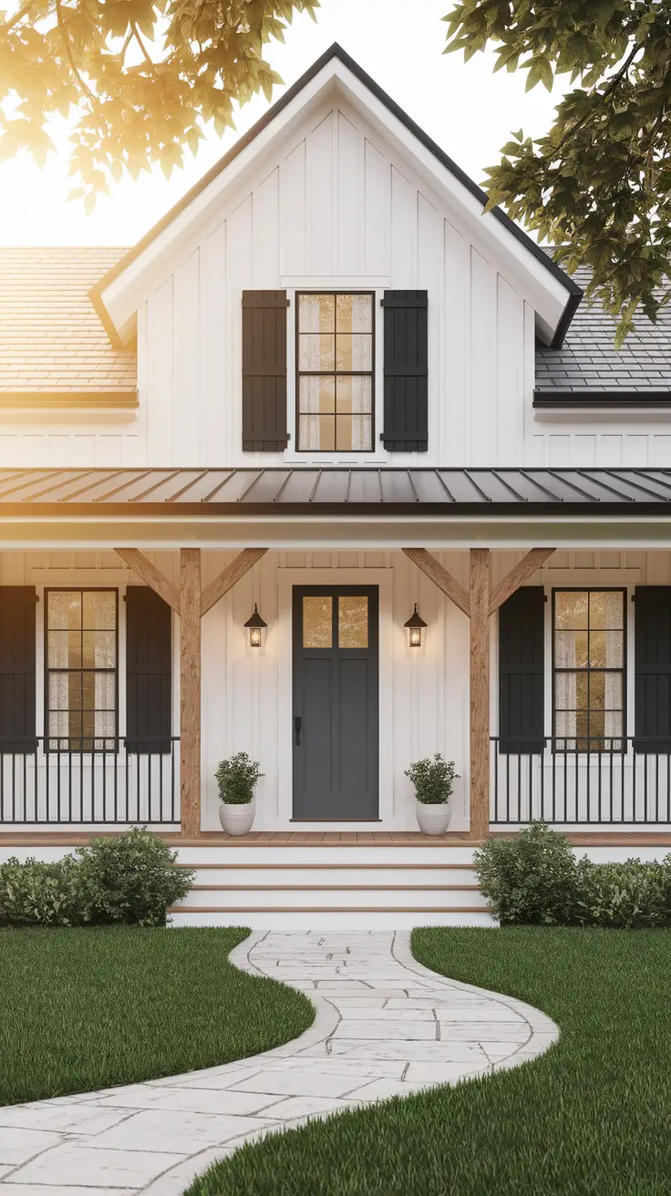 21 Modern Farmhouse Exterior Ideas: A Perfect Blend of Rustic Charm and Modern Elegance