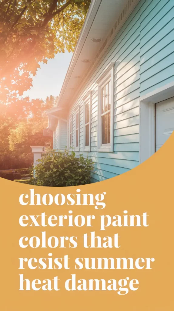 Choosing Exterior Paint Colors That Resist Summer Heat Damage