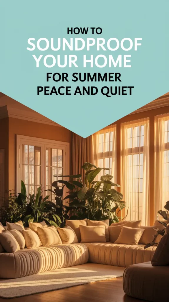 How to Soundproof Your Home for Summer Peace and Quiet