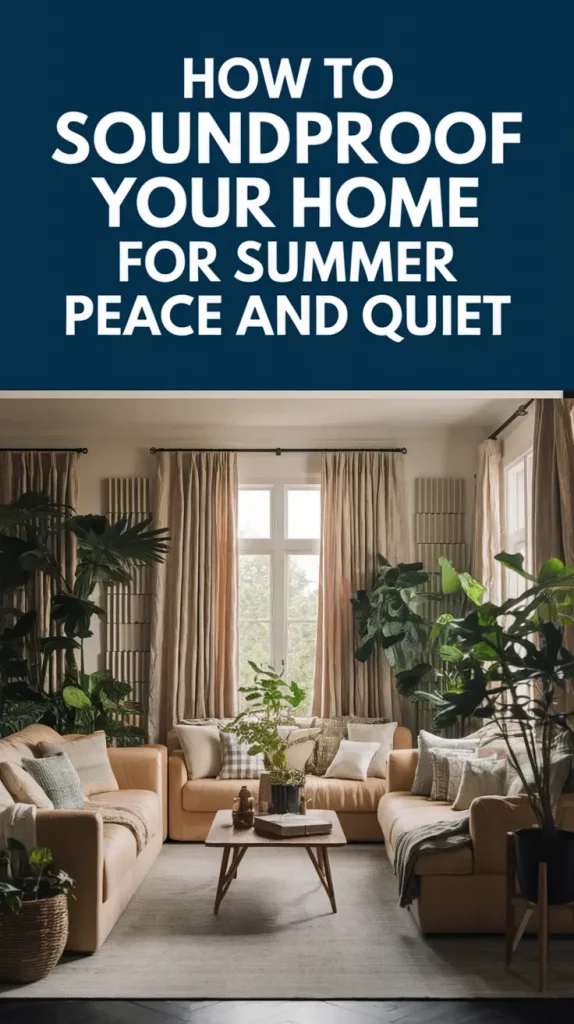 How to Soundproof Your Home for Summer Peace and Quiet