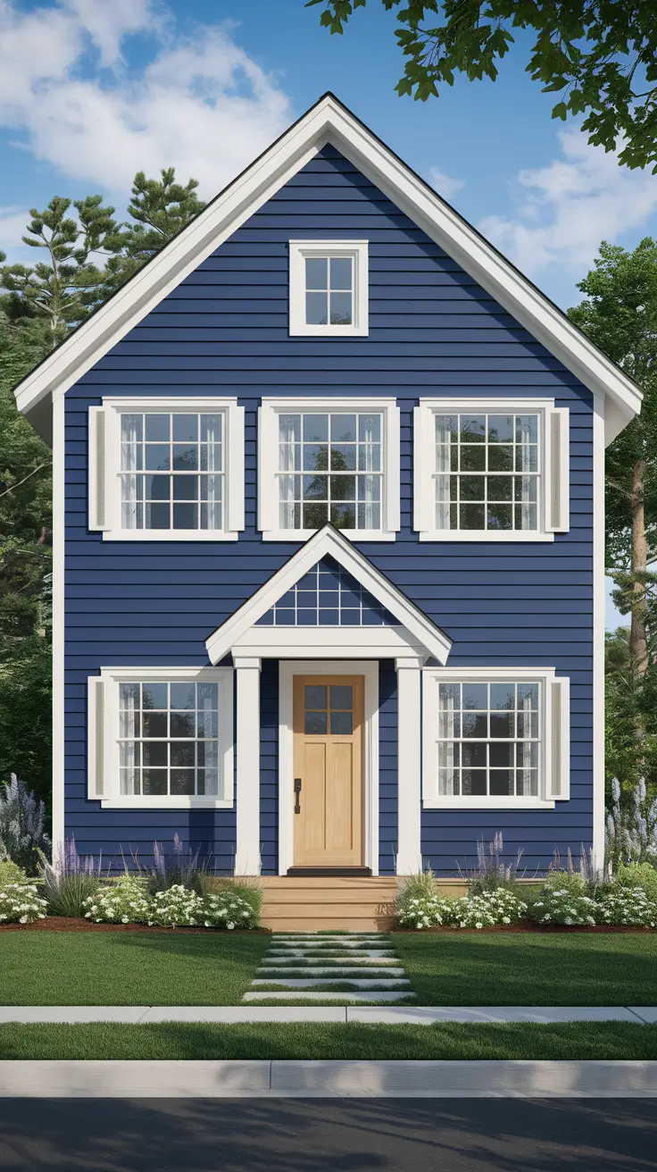 22 Stunning Blue Exterior House Ideas for 2025: Sophisticated Color Combinations & Design Inspiration