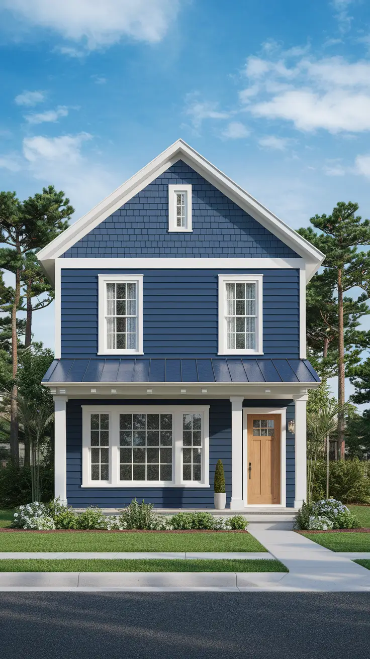 22 Stunning Blue Exterior House Ideas for 2025: Sophisticated Color Combinations & Design Inspiration