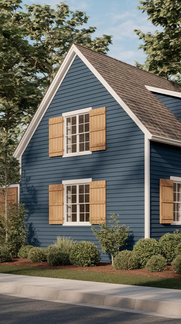 22 Stunning Blue Exterior House Ideas for 2025: Sophisticated Color Combinations & Design Inspiration