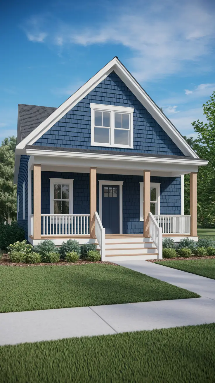 22 Stunning Blue Exterior House Ideas for 2025: Sophisticated Color Combinations & Design Inspiration