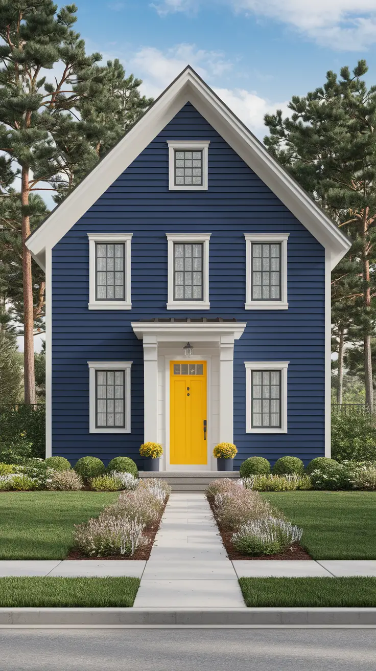 22 Stunning Blue Exterior House Ideas for 2025: Sophisticated Color Combinations & Design Inspiration