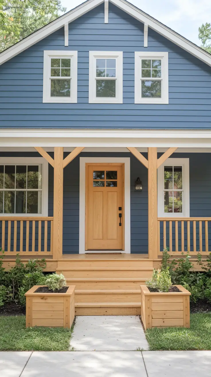 22 Stunning Blue Exterior House Ideas for 2025: Sophisticated Color Combinations & Design Inspiration