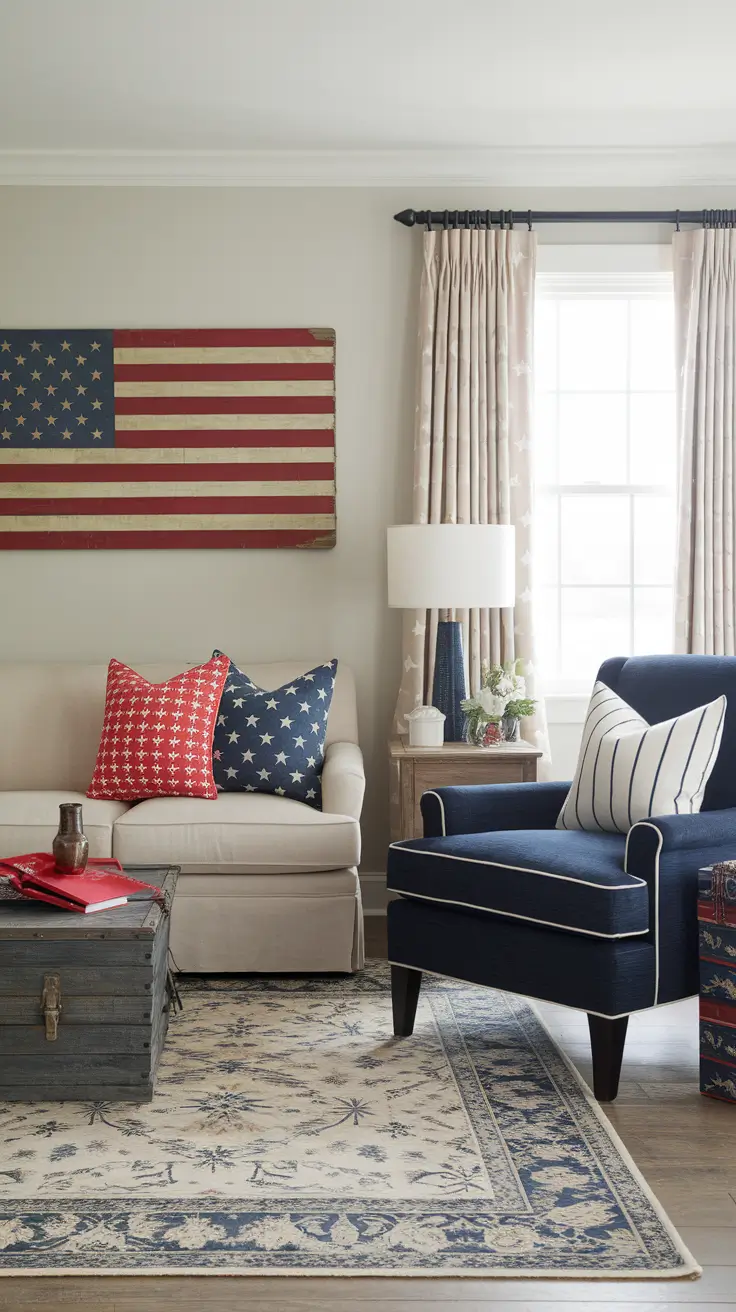 22 Patriotic Home Decor Ideas to Celebrate American Pride