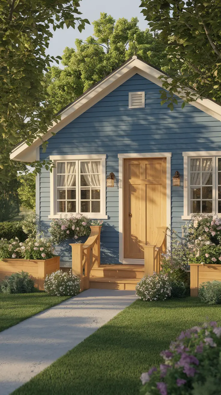 22 Stunning Blue Exterior House Ideas for 2025: Sophisticated Color Combinations & Design Inspiration