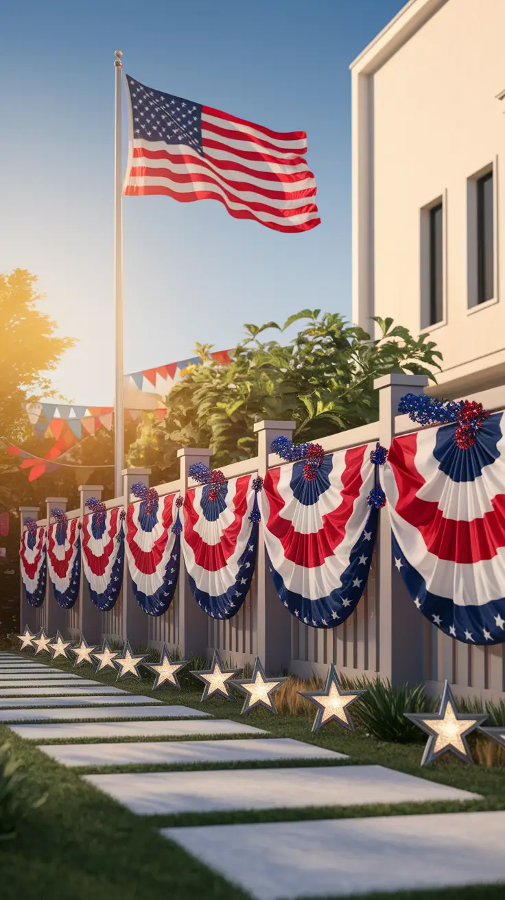 21 Front Yard Decor Ideas for the 4th of July: DIY, Fence and Patriotic Touches