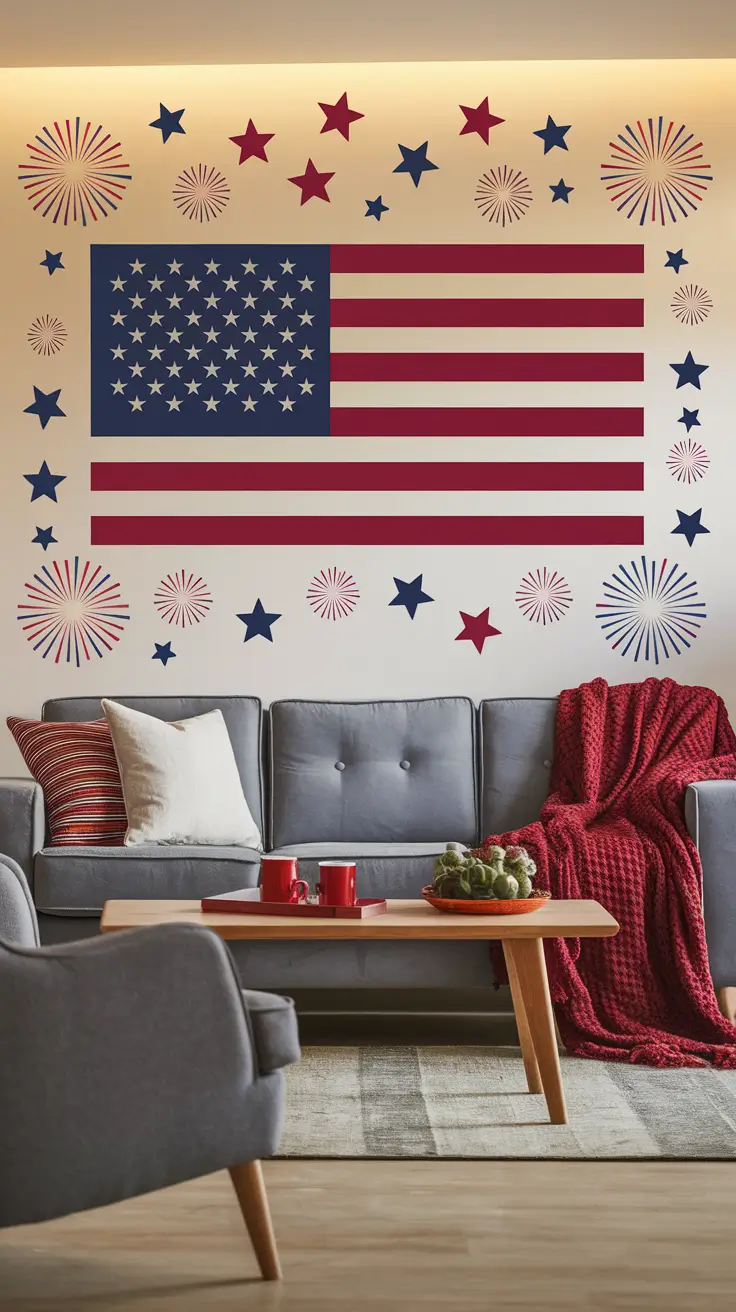 22 4th of July Wall Decals: Creative Americana Designs for Every Room