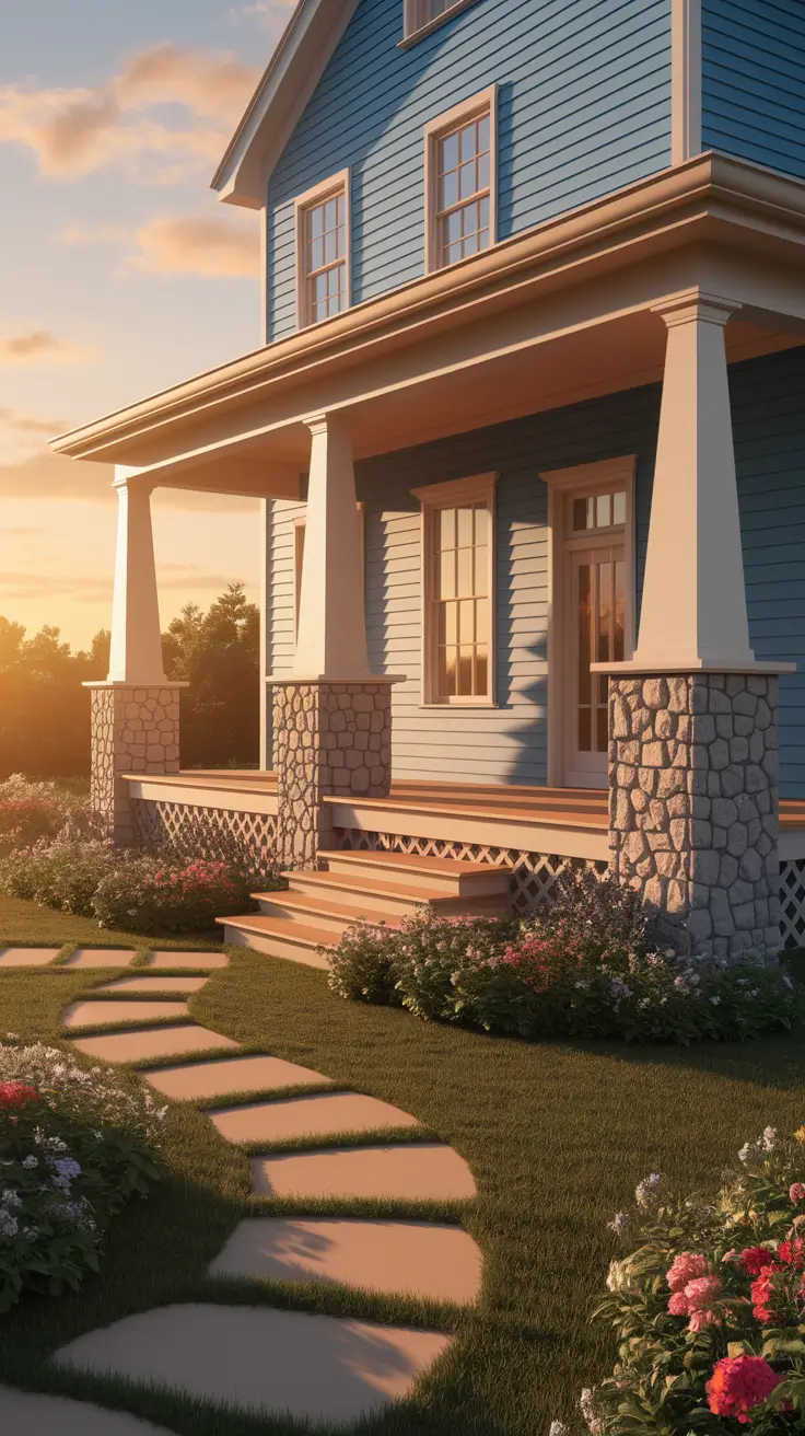 22 Stunning Blue Exterior House Ideas for 2025: Sophisticated Color Combinations & Design Inspiration