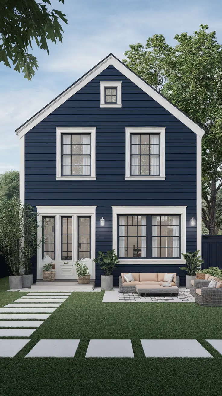 22 Stunning Blue Exterior House Ideas for 2025: Sophisticated Color Combinations & Design Inspiration