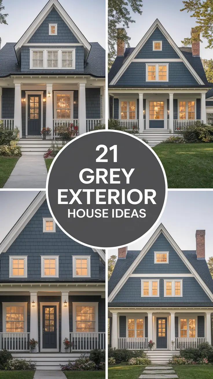 21 Grey Exterior House Ideas: Stunning Designs and Color Combinations