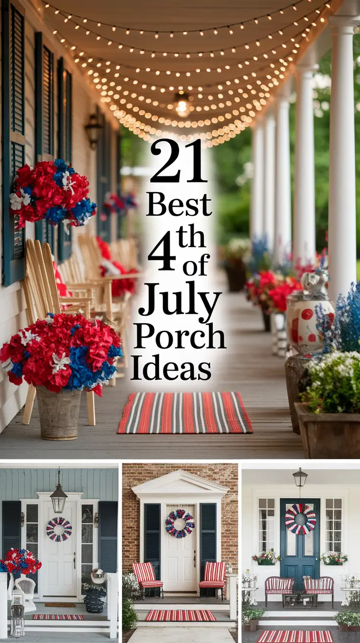 21 Best 4th of July Porch Ideas to Make Your Home Shine with Patriotic Charm