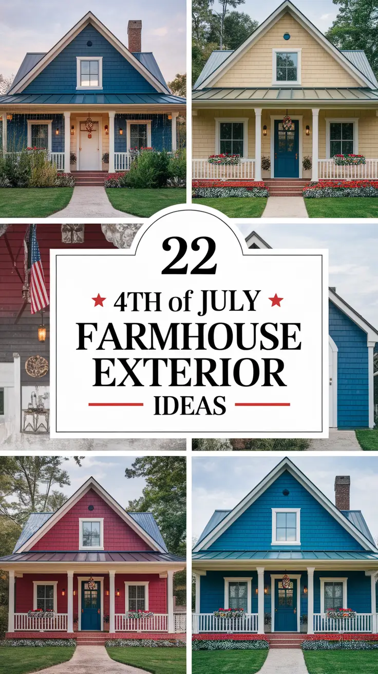 22 Best 4th of July Farmhouse Exterior Ideas to Make Your Home Shine