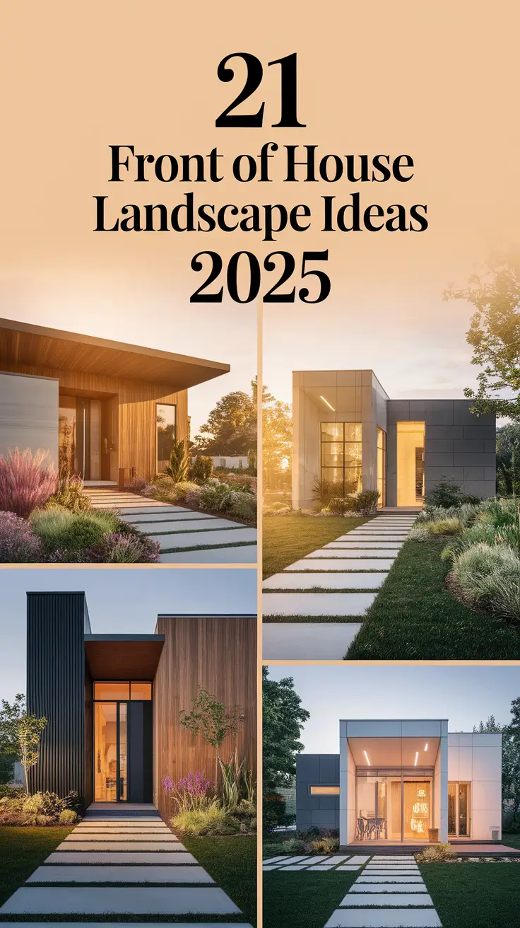 21 Front of House Landscape Ideas 2025: Stunning Designs for Modern Curb Appeal