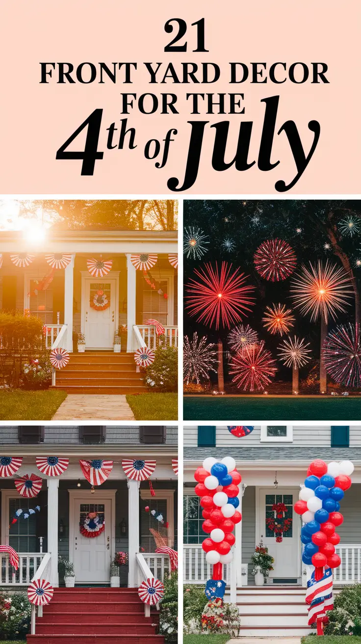 21 Front Yard Decor Ideas for the 4th of July: DIY, Fence and Patriotic Touches