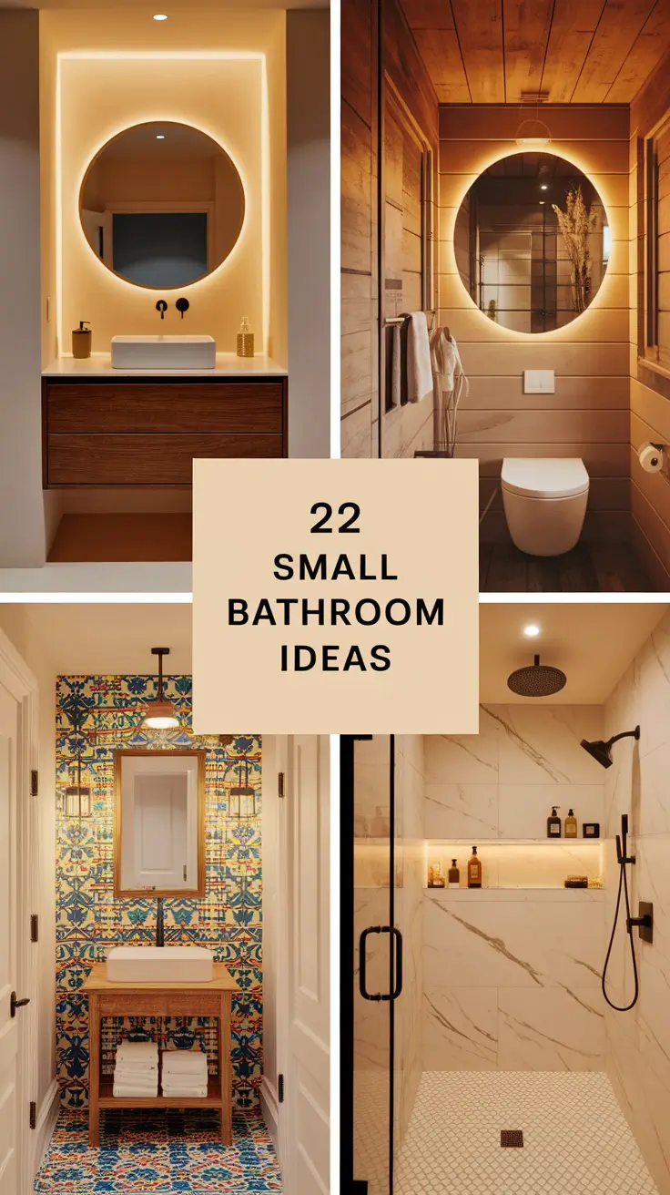 22 Small Bathroom Ideas: Stylish, Functional & Budget-Friendly Tips for 2025