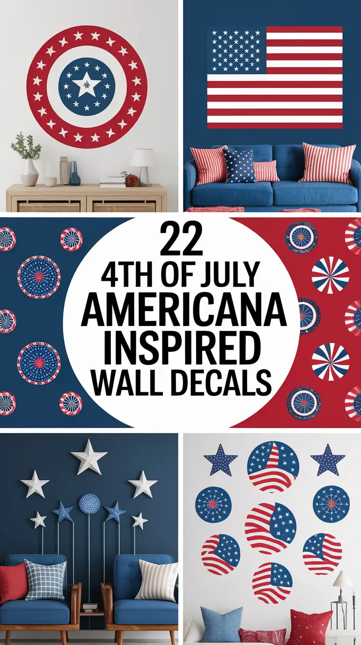 22 4th of July Wall Decals: Creative Americana Designs for Every Room