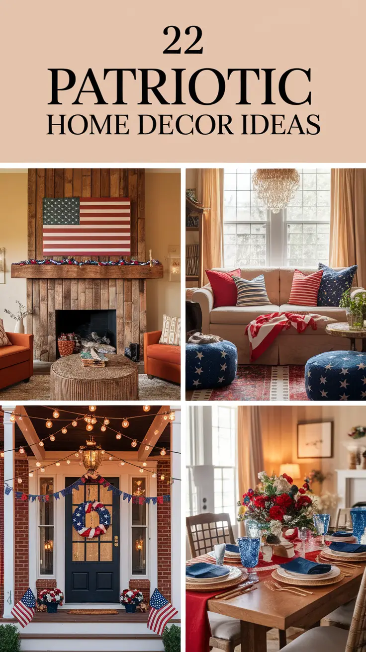 22 Patriotic Home Decor Ideas to Celebrate American Pride