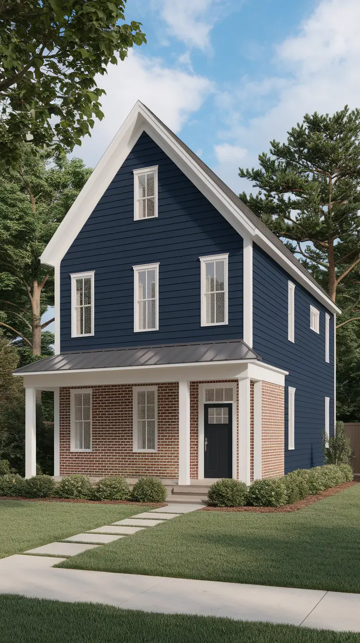 22 Stunning Blue Exterior House Ideas for 2025: Sophisticated Color Combinations & Design Inspiration