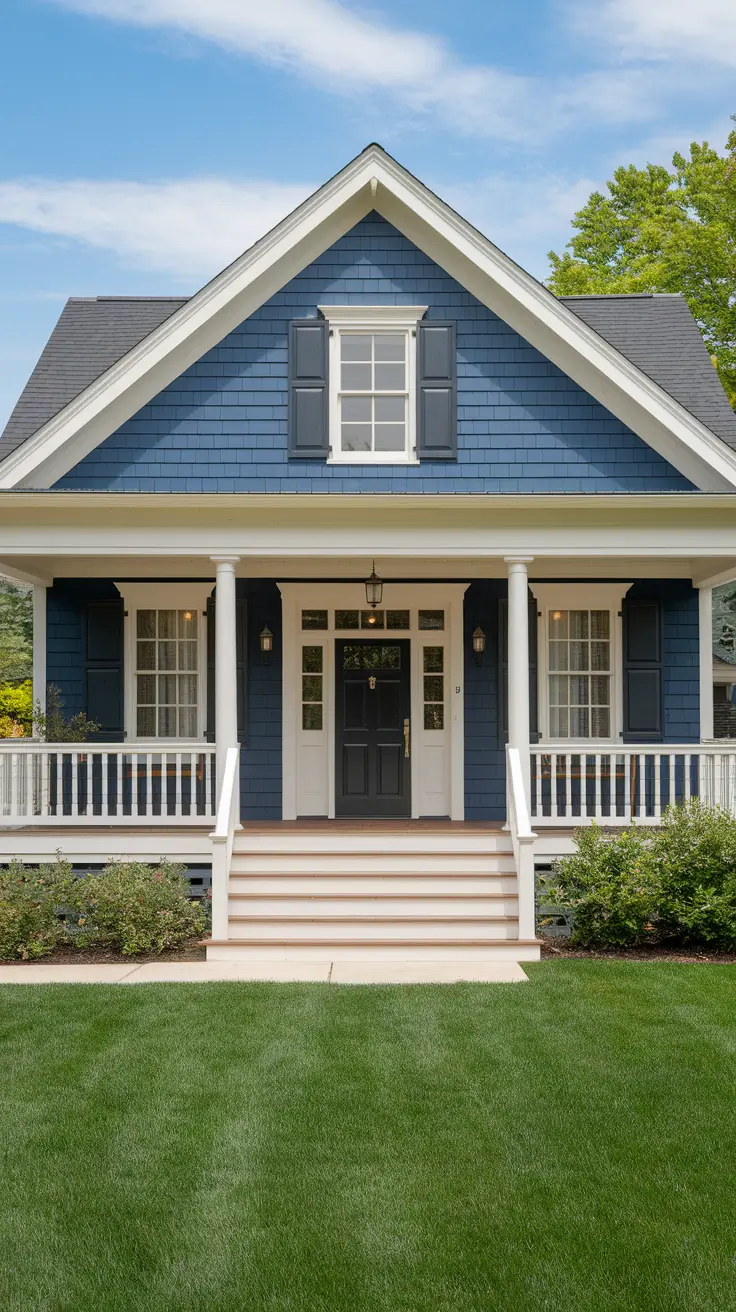 22 Stunning Blue Exterior House Ideas for 2025: Sophisticated Color Combinations & Design Inspiration