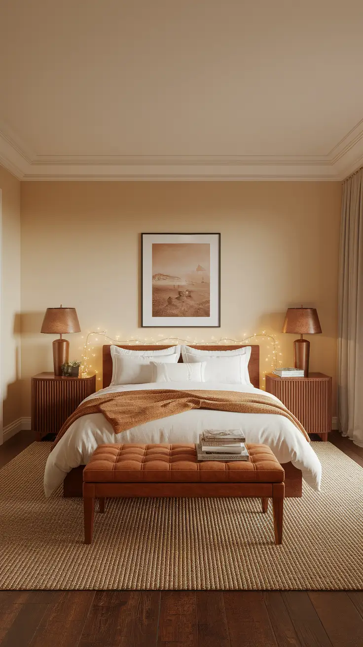 22 Warm Bedroom Ideas 2025: Cozy and Romantic Designs with Earth Tones