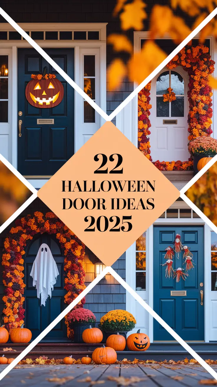 22 Halloween Door Ideas 2025: Creative Decorations, Wreaths & DIY Mats