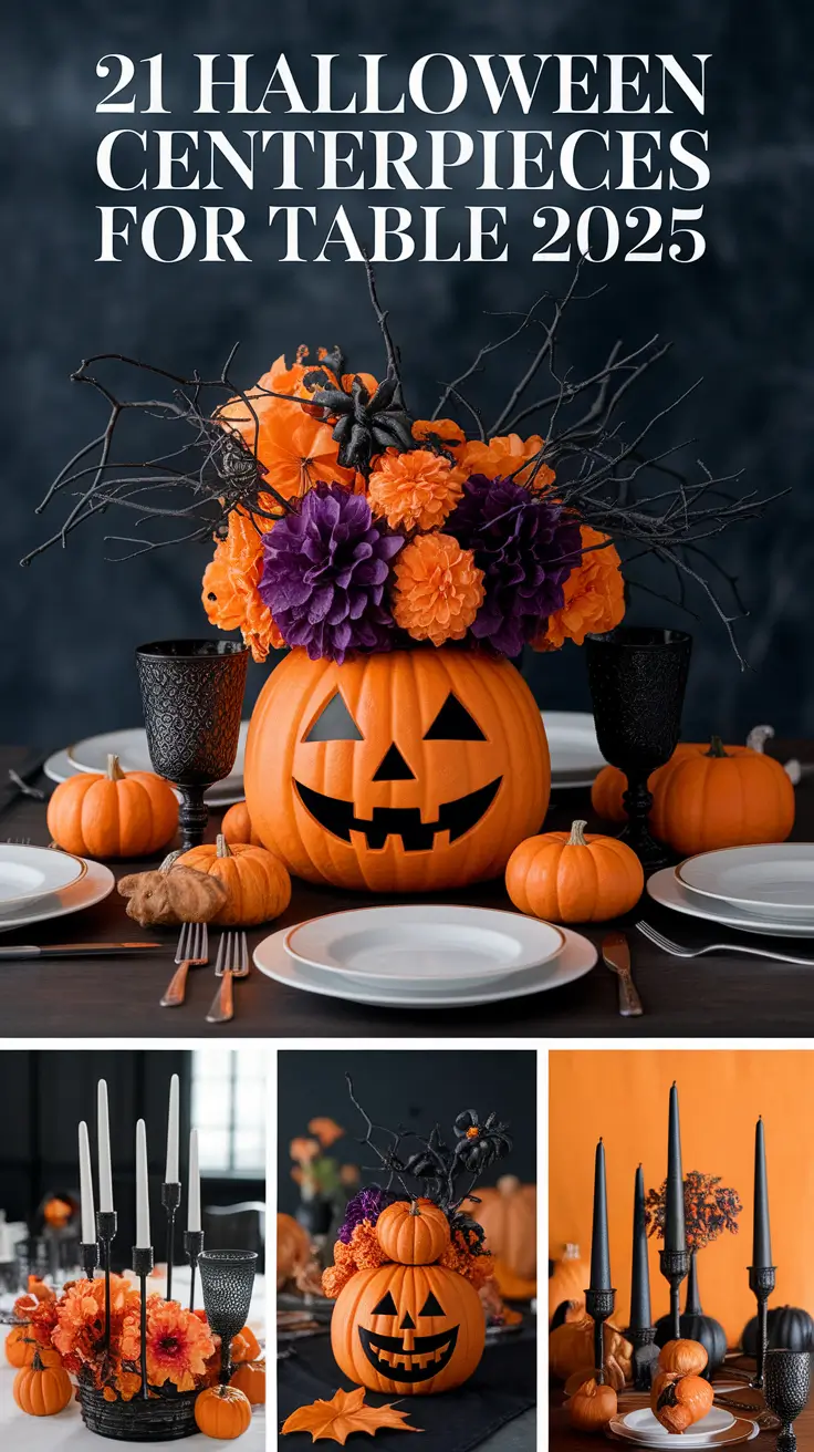 21 Halloween Centerpieces for Table 2025: DIY, Party & Dining Room Ideas