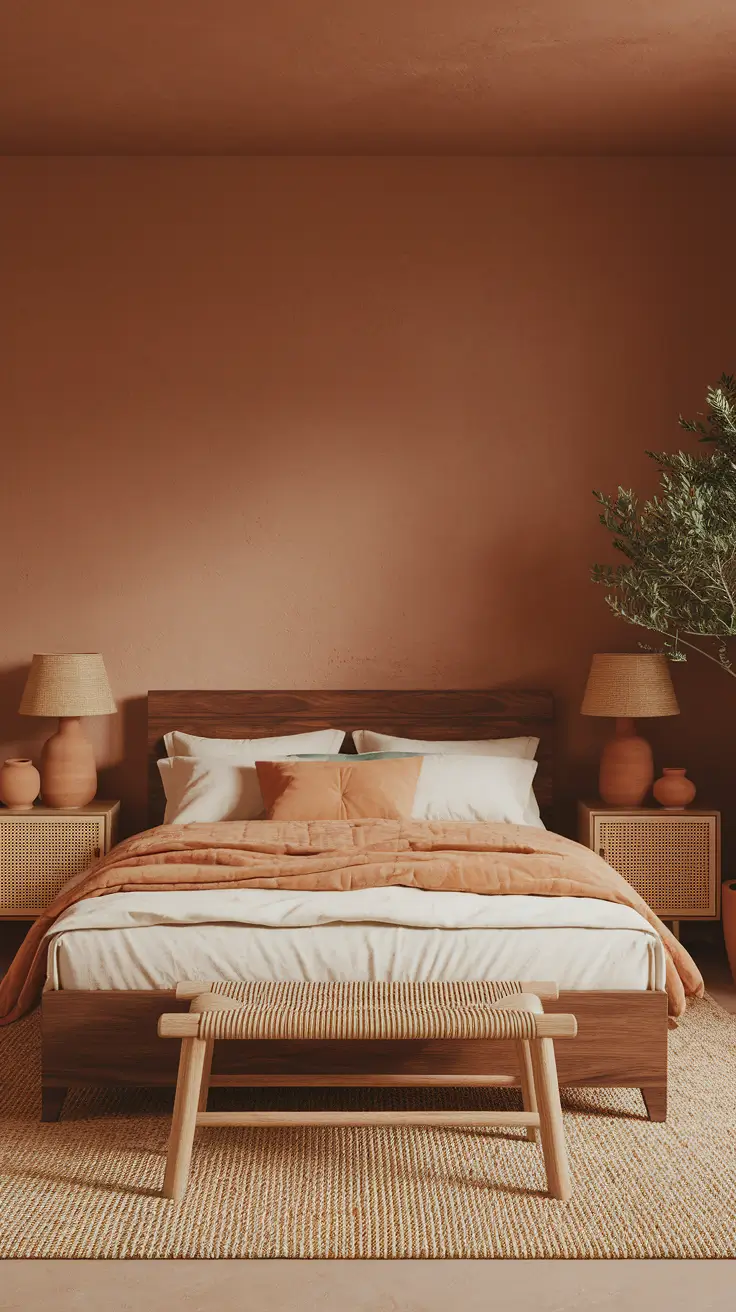22 Warm Bedroom Ideas 2025: Cozy and Romantic Designs with Earth Tones
