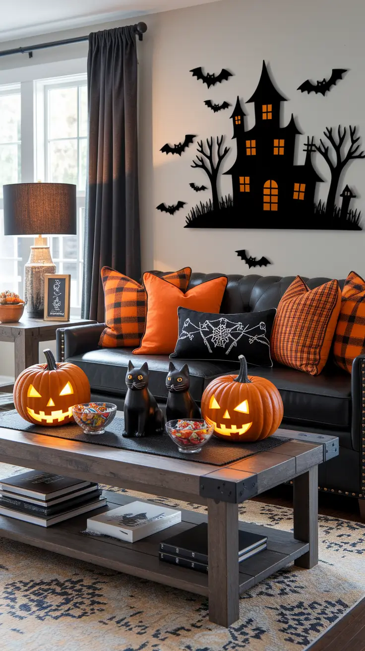 22 Halloween Living Room Decor Ideas 2025: Cozy, Simple & DIY Inspiration