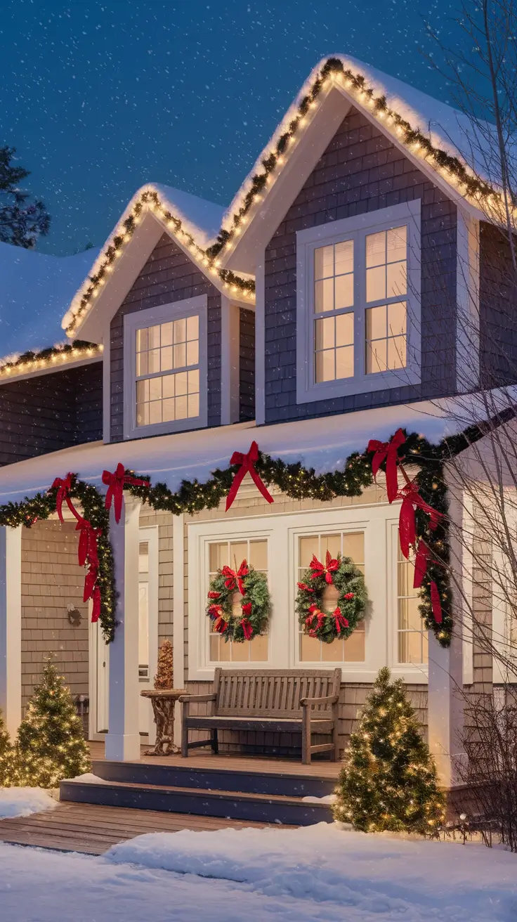 21 Red and White Christmas Lights 2025: Outdoor House and Tree Decoration Ideas