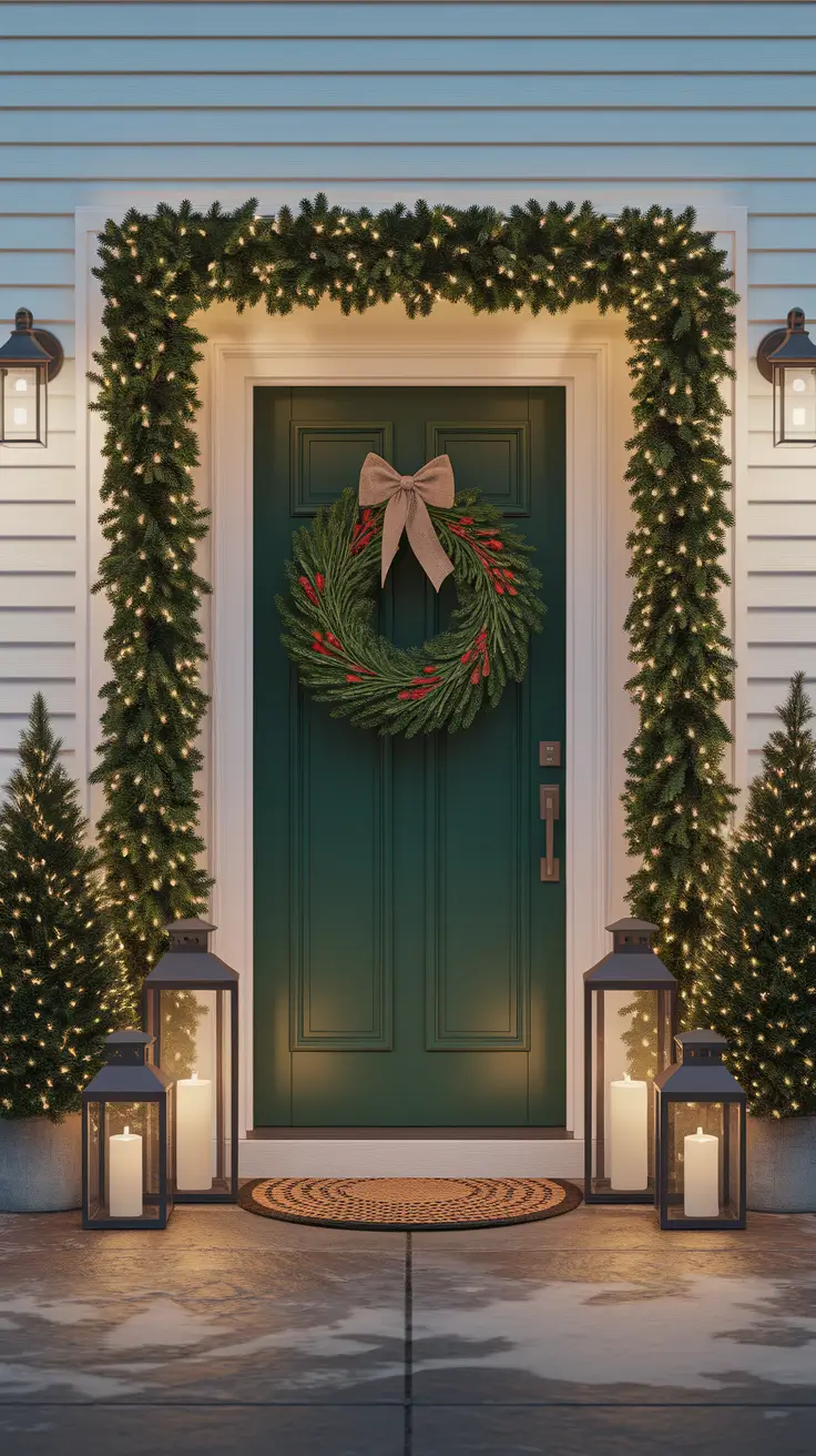 22 Christmas Entryway Ideas 2025: Front Porch, Foyer & Modern Table Decor