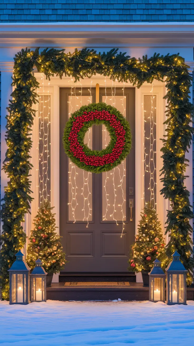 22 Christmas Entryway Ideas 2025: Front Porch, Foyer & Modern Table Decor