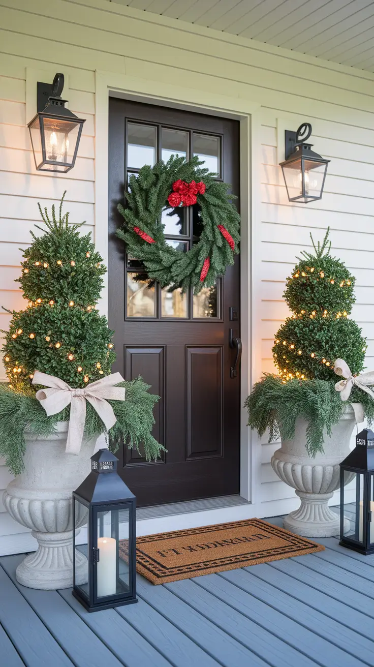 22 Christmas Entryway Ideas 2025: Front Porch, Foyer & Modern Table Decor