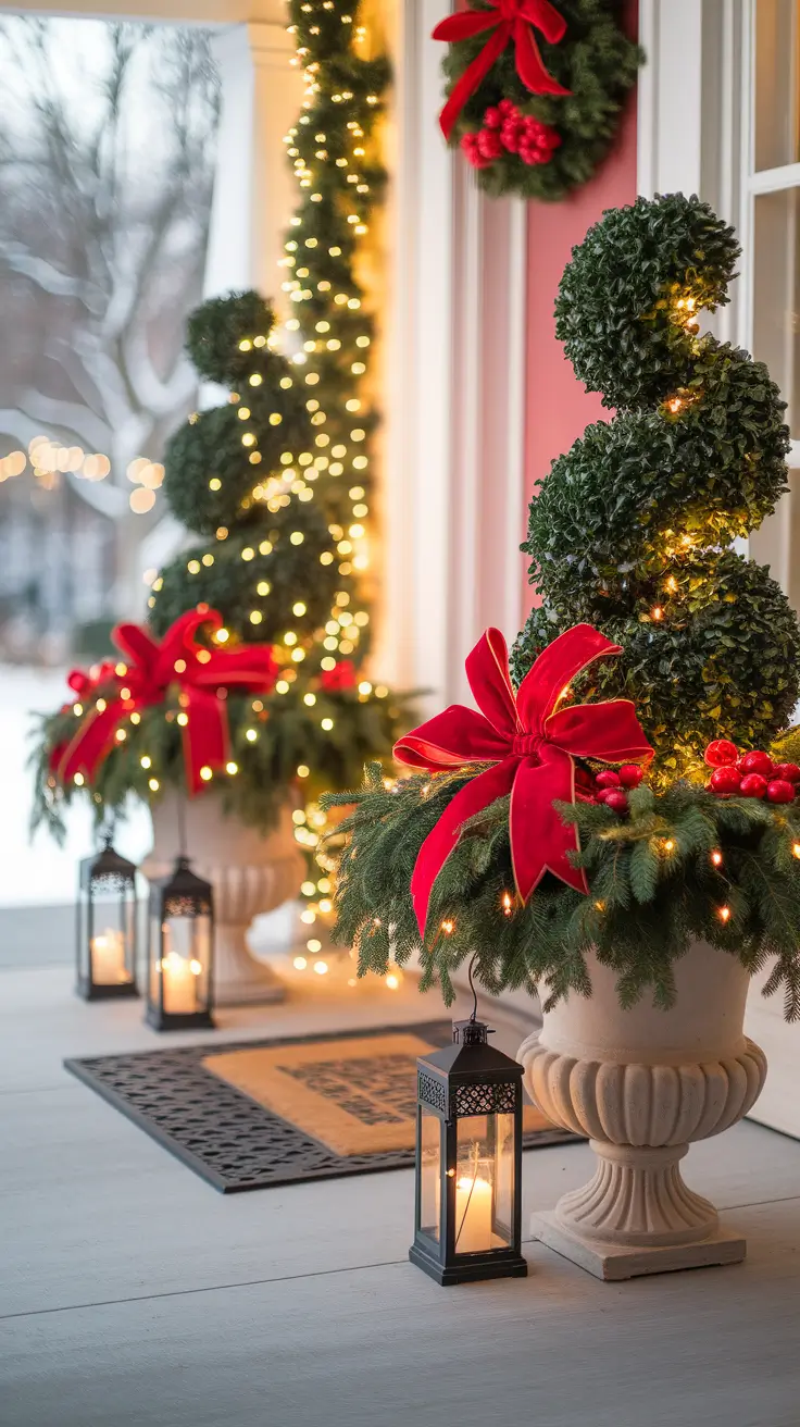 22 Christmas Entryway Ideas 2025: Front Porch, Foyer & Modern Table Decor