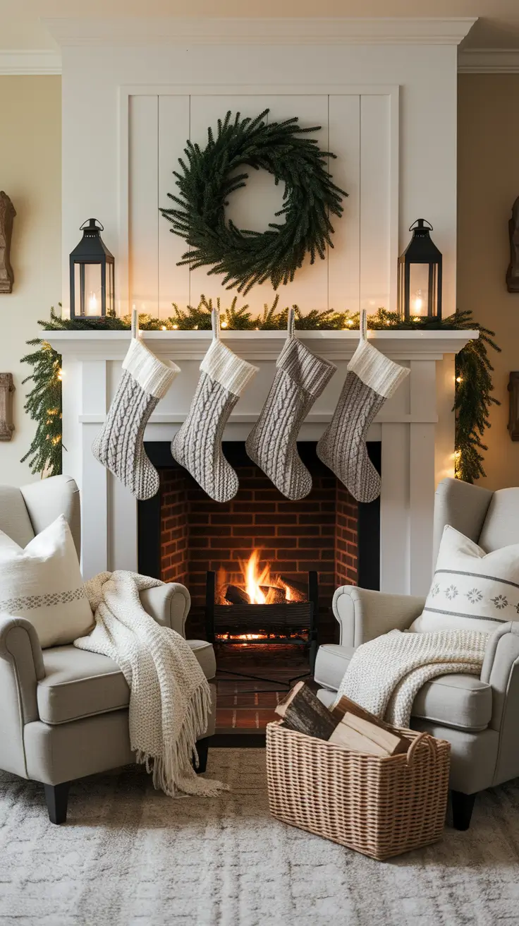 22 Christmas Fireplace Decor Ideas 2025: Cozy and Modern Holiday Inspiration