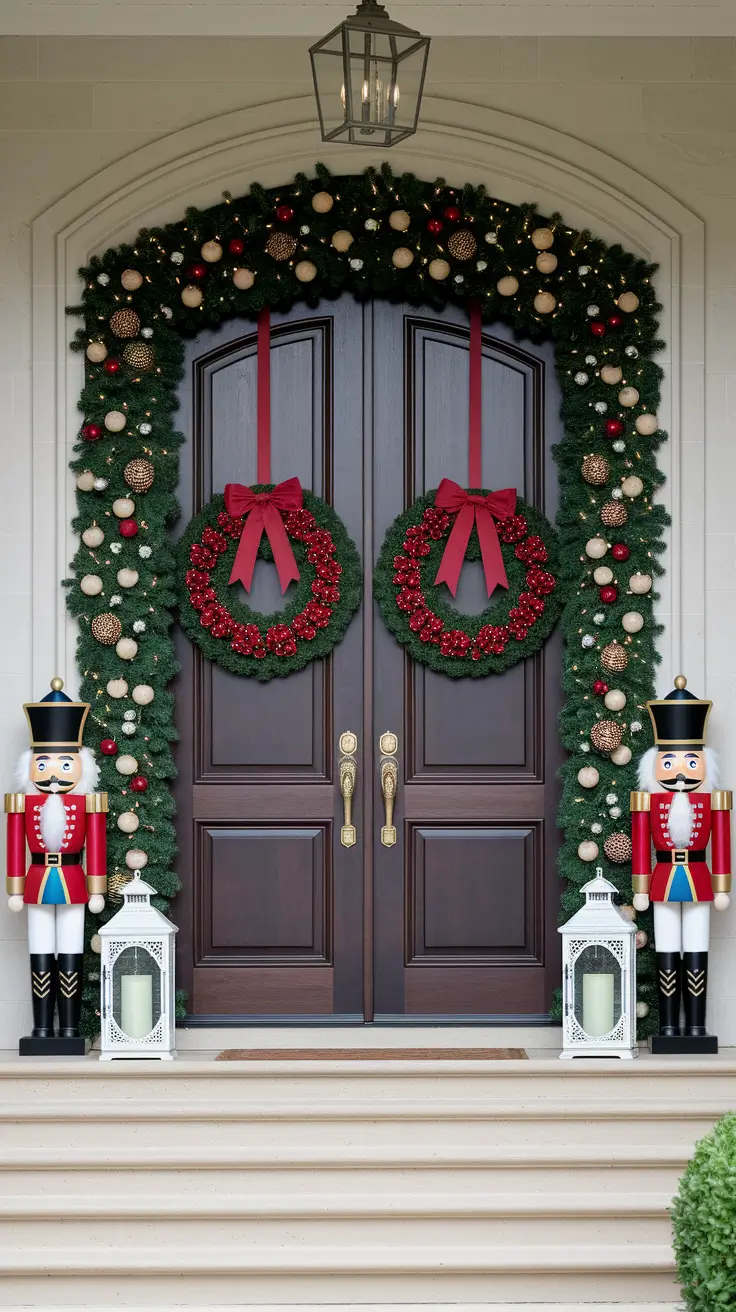 22 Christmas Entryway Ideas 2025: Front Porch, Foyer & Modern Table Decor