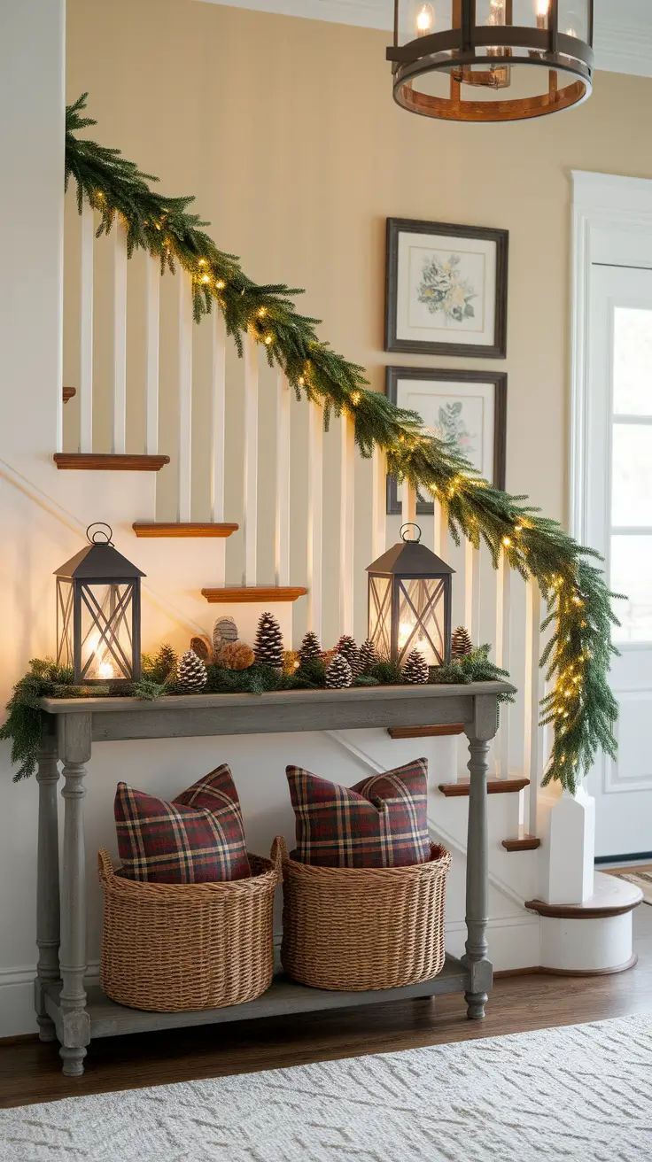 22 Christmas Entryway Ideas 2025: Front Porch, Foyer & Modern Table Decor