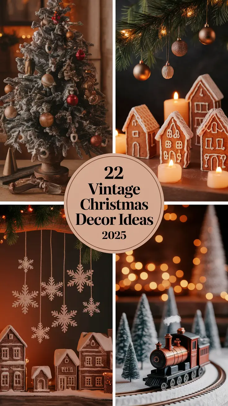 22 Vintage Christmas Decor Ideas 2025: Cozy, Farmhouse & DIY Inspiration