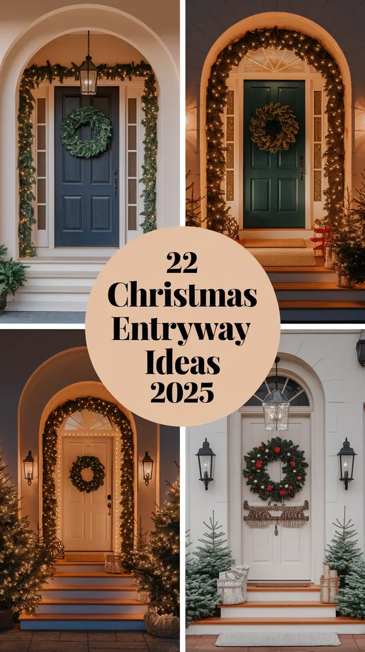 22 Christmas Entryway Ideas 2025: Front Porch, Foyer & Modern Table Decor