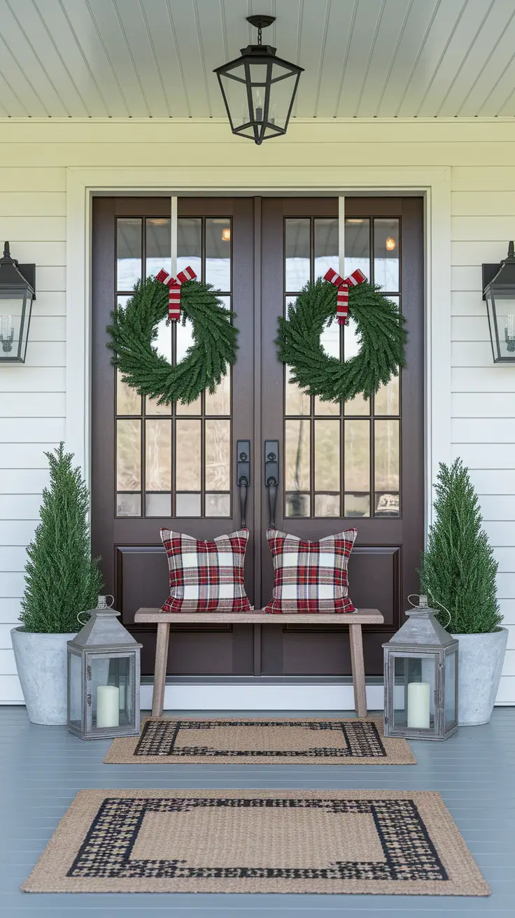 22 Christmas Entryway Ideas 2025: Front Porch, Foyer & Modern Table Decor