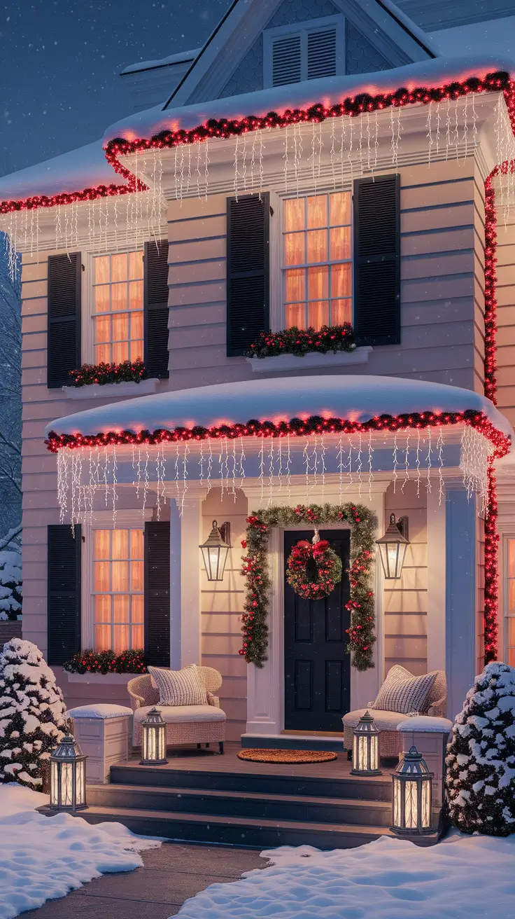 21 Red and White Christmas Lights 2025: Outdoor House and Tree Decoration Ideas